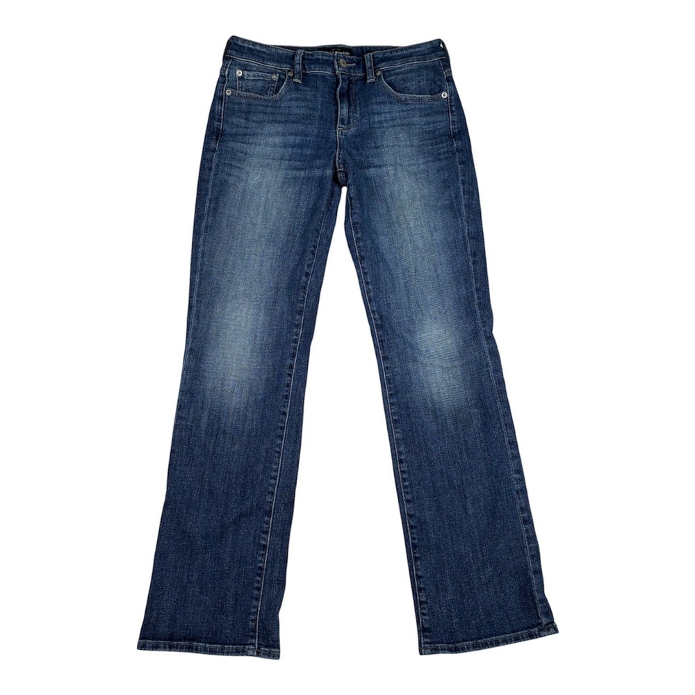 Lucky Brand Easy Rider Jeans Bootcut Mid Rise Dark Med Wash Blue Denim Y2K Indie